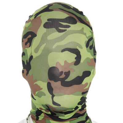 Morphsuit maskers camouflage van kantoor artikelen tip.
