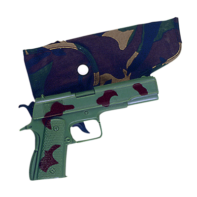 Speelgoed pistool camouflage kleur van kantoor artikelen tip.
